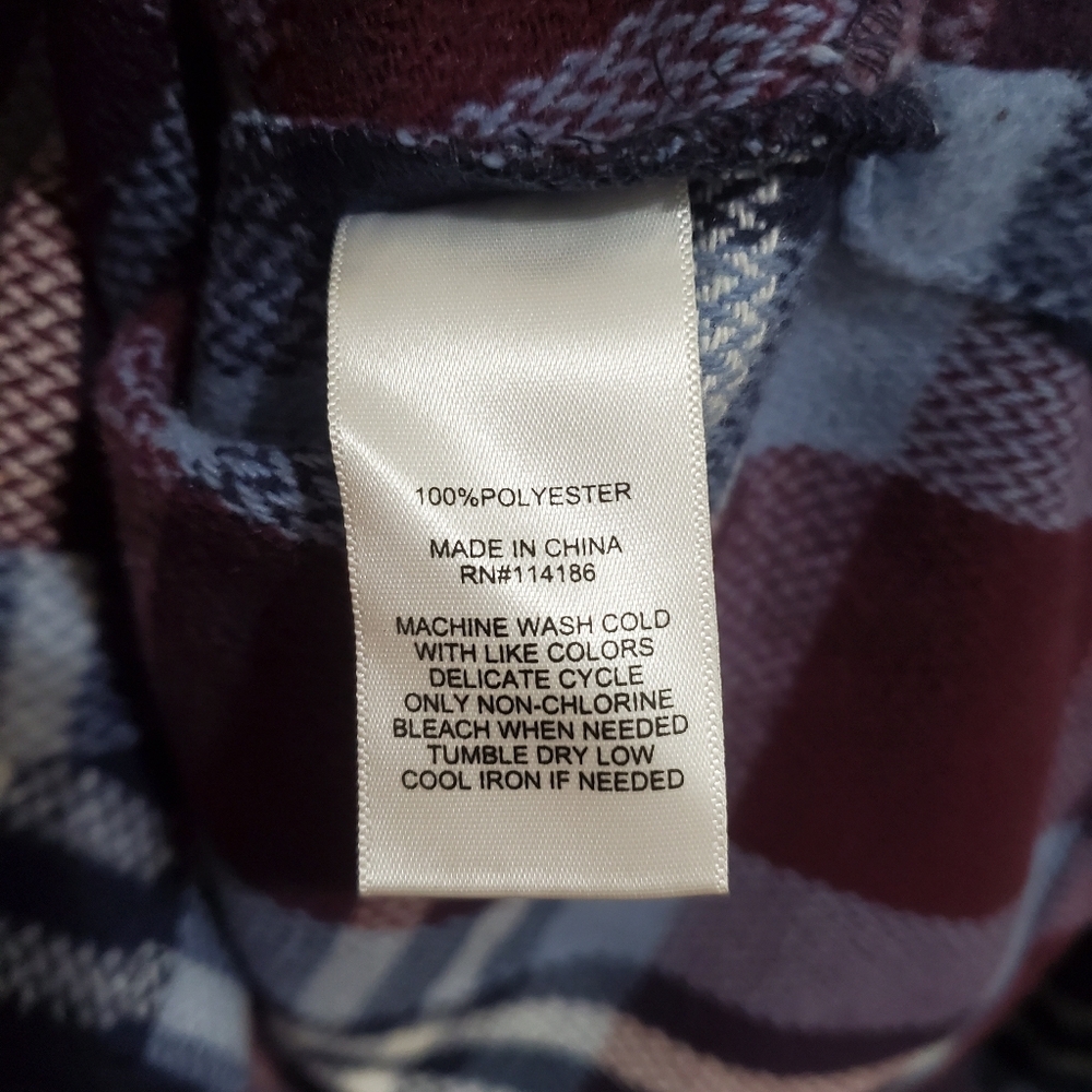 Frye Plaid Utility Shacket Jacket Button Front Po… - image 13